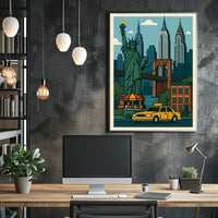 Iconic New York City Vibes Poster