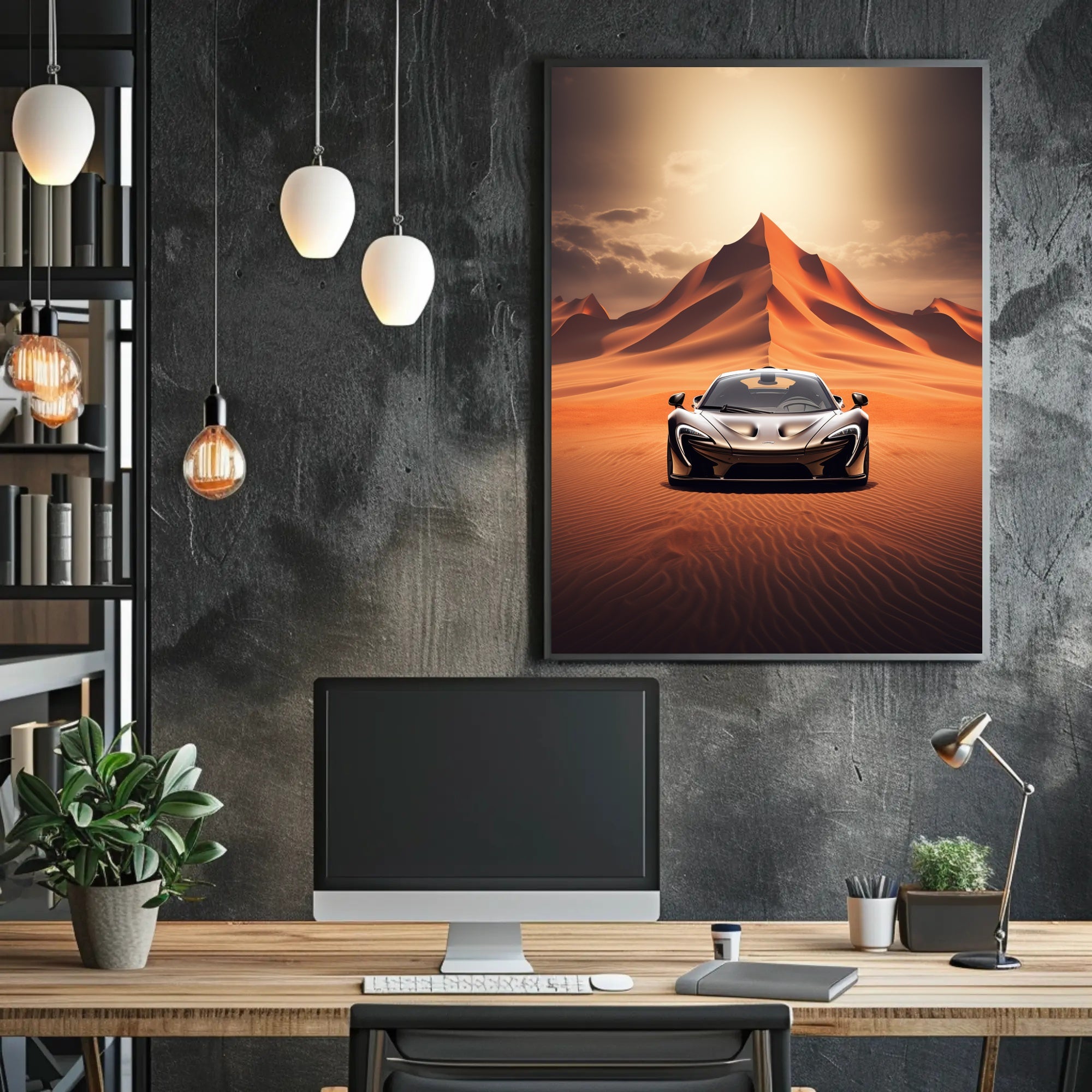 Speed in the Sands Poster PosterGoat