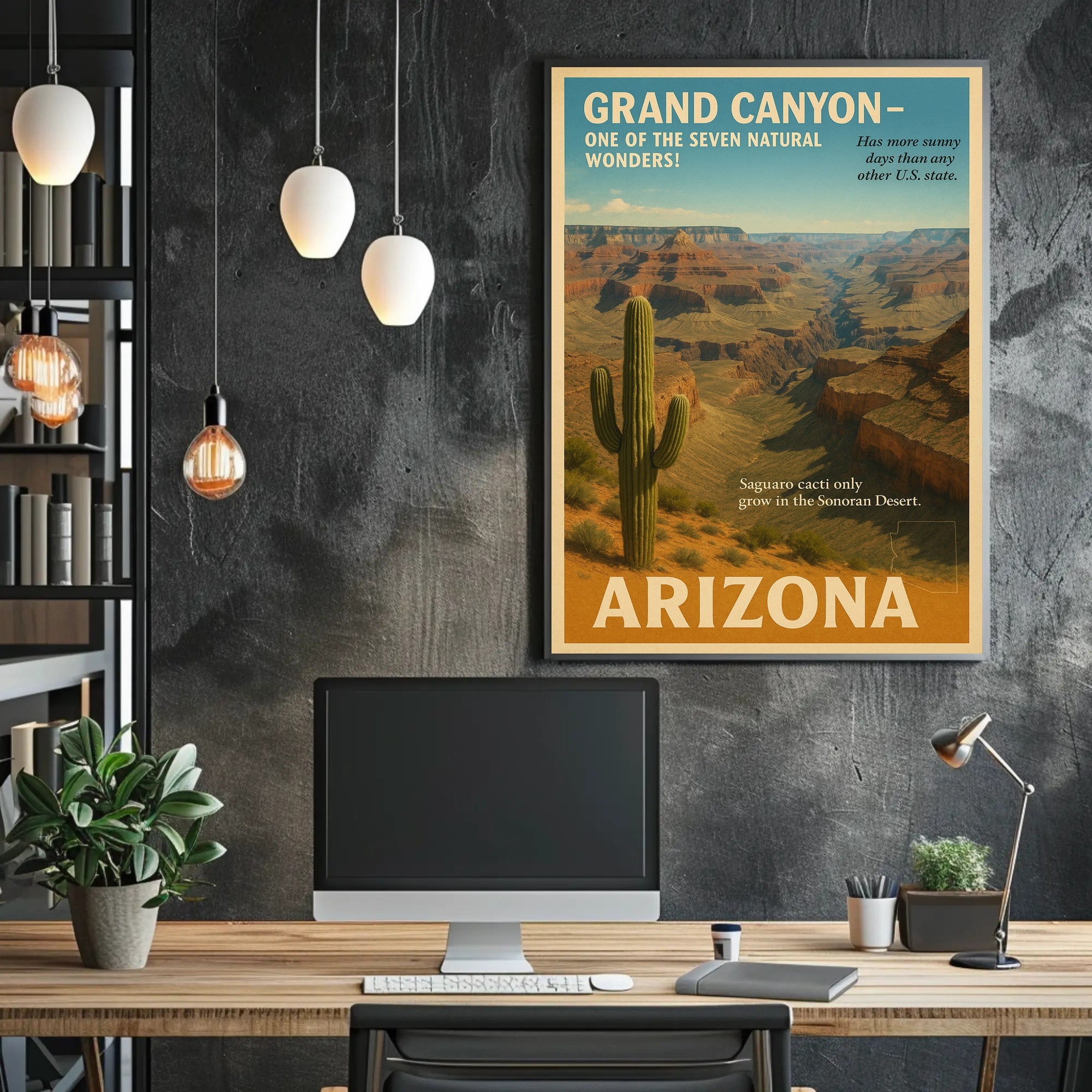 Discover Arizona - Land of the Grand Canyon Poster