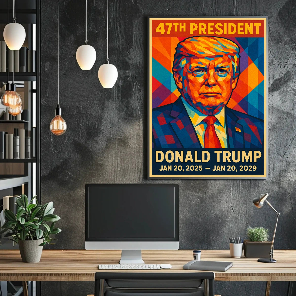 Donald Trump 47th President Patriotic Poster