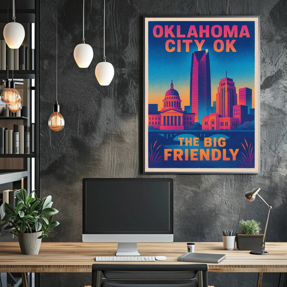 Oklahoma City The Big Friendly Poster