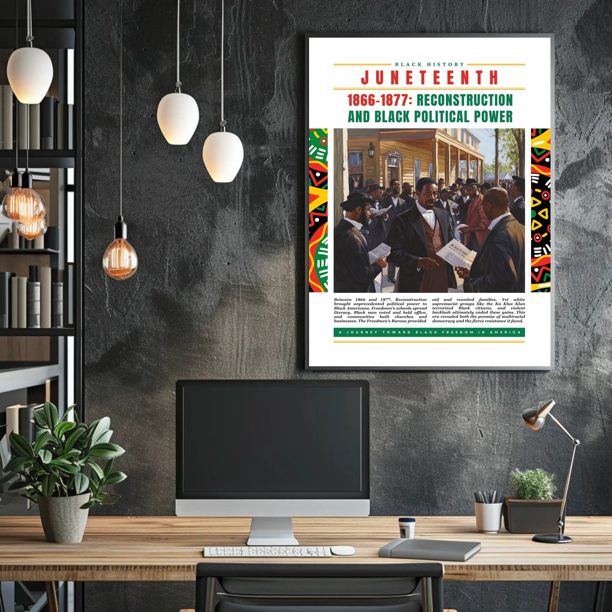 Black History Juneteenth Celebration Cultural or Heritage Poster