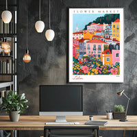 Lisbon Flower Market 2024 Poster PosterGoat