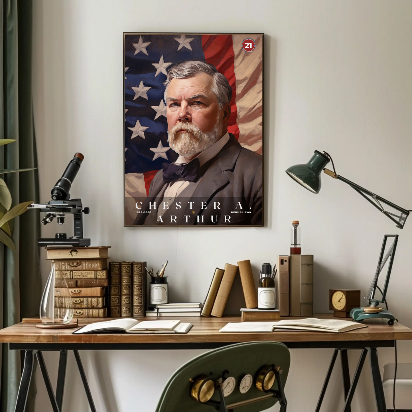 Chester A. Arthur 21st President Of The United States Portrait