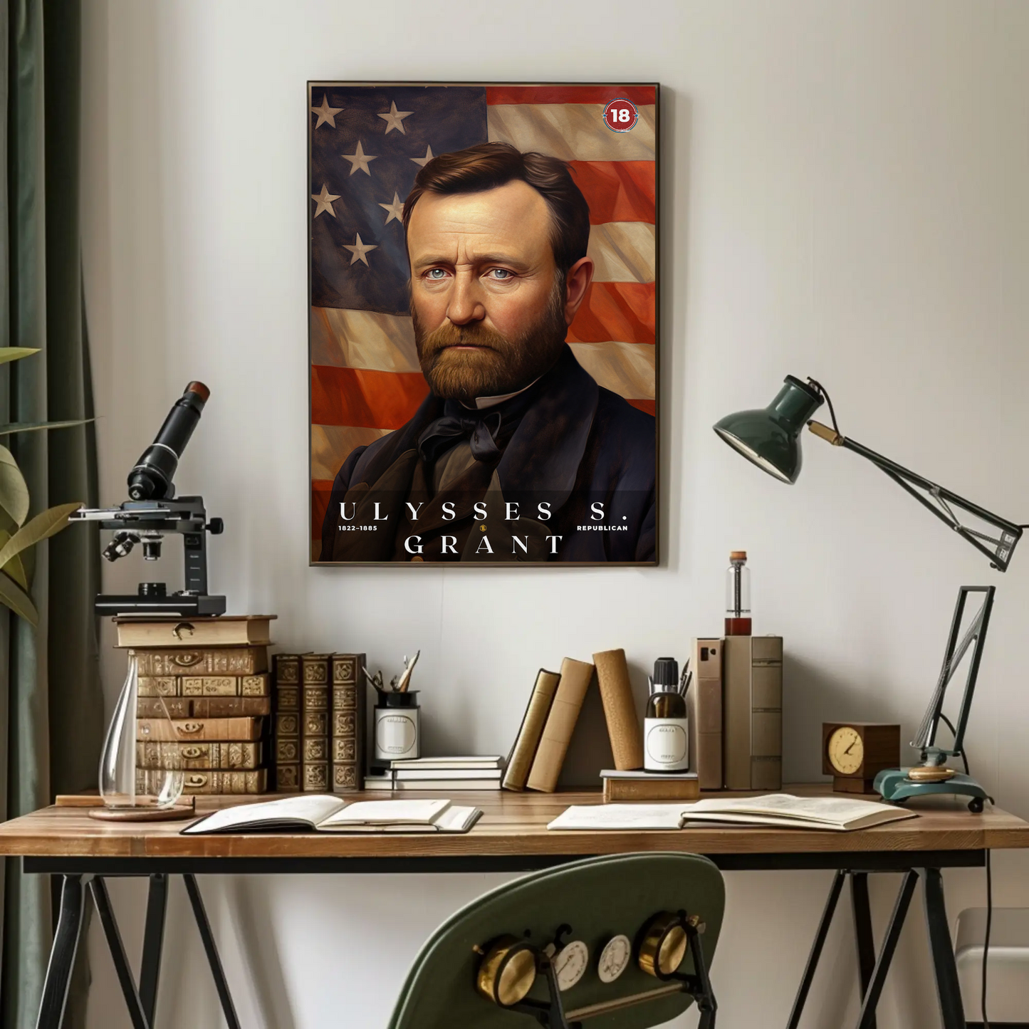 Ulysses S. Grant 18th President Of The United States Portrait