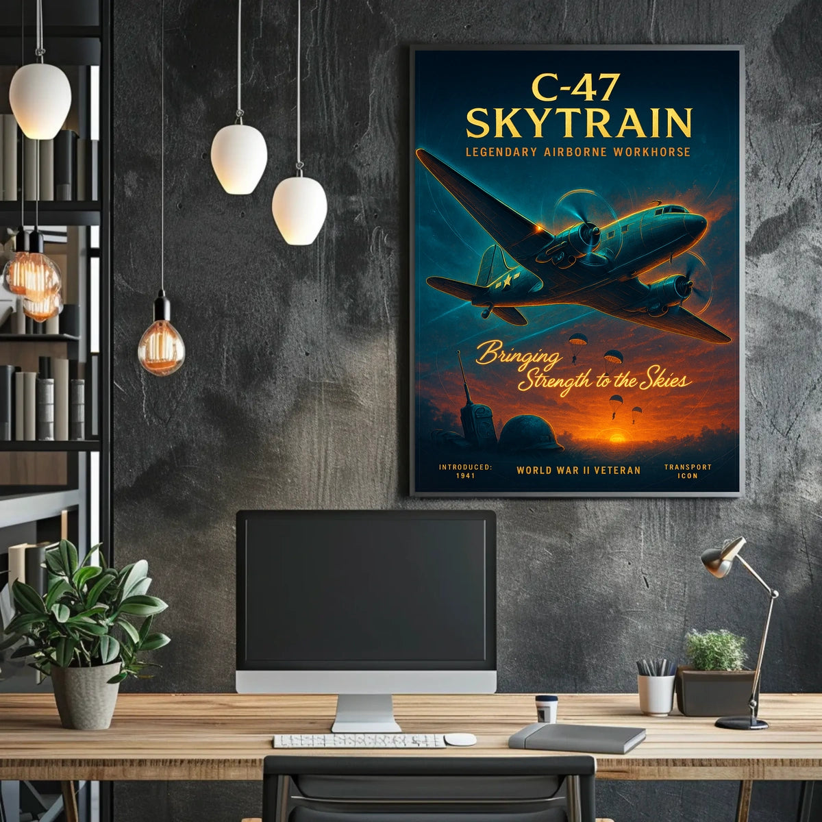C-47 Skytrain Legendary Airborne Workhorse Poster