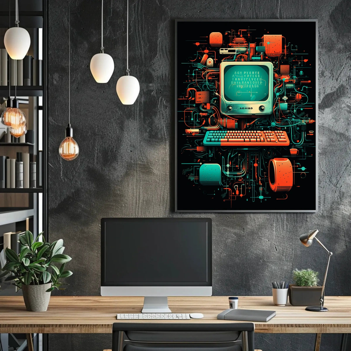 Retro Tech Fusion Poster