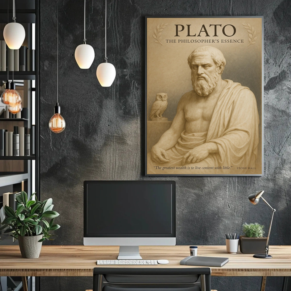 Plato The Philosophers Essence Poster
