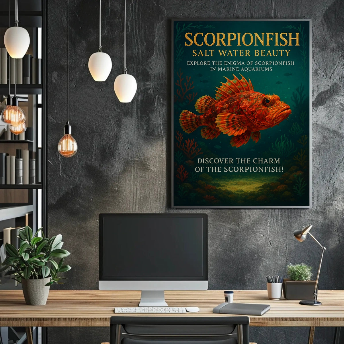 Scorpionfish Salt Water Beauty Poster