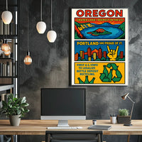 Oregon Pioneering Bottle Deposit Poster