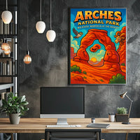 Arches National Park Adventure Travel Poster