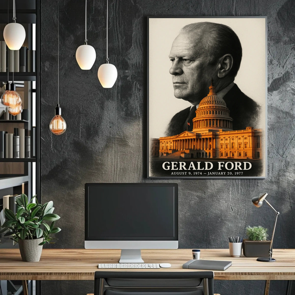 Gerald Ford 38th President of the United States Reflections Poster