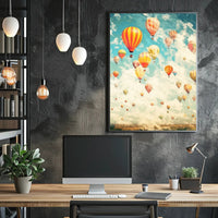 Vibrant Balloon Festival Poster