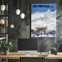 Ski Portillo Chile Vintage Travel Poster PosterGoat