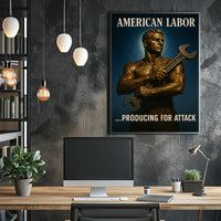 American Labor Producing for Attack Poster