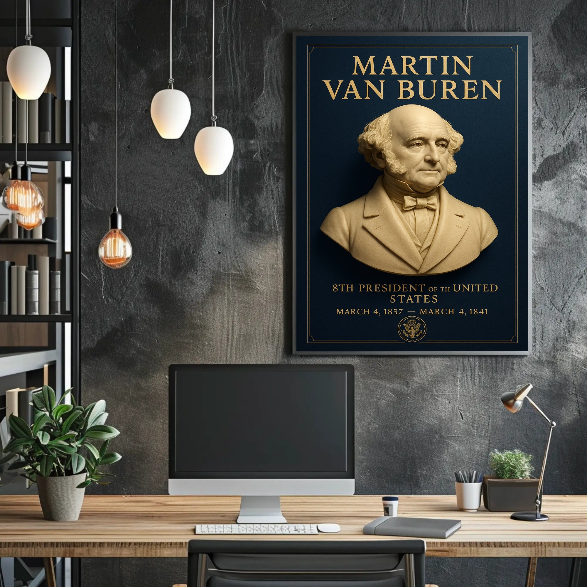 Martin Van Buren Presidential Historical Poster PosterGoat