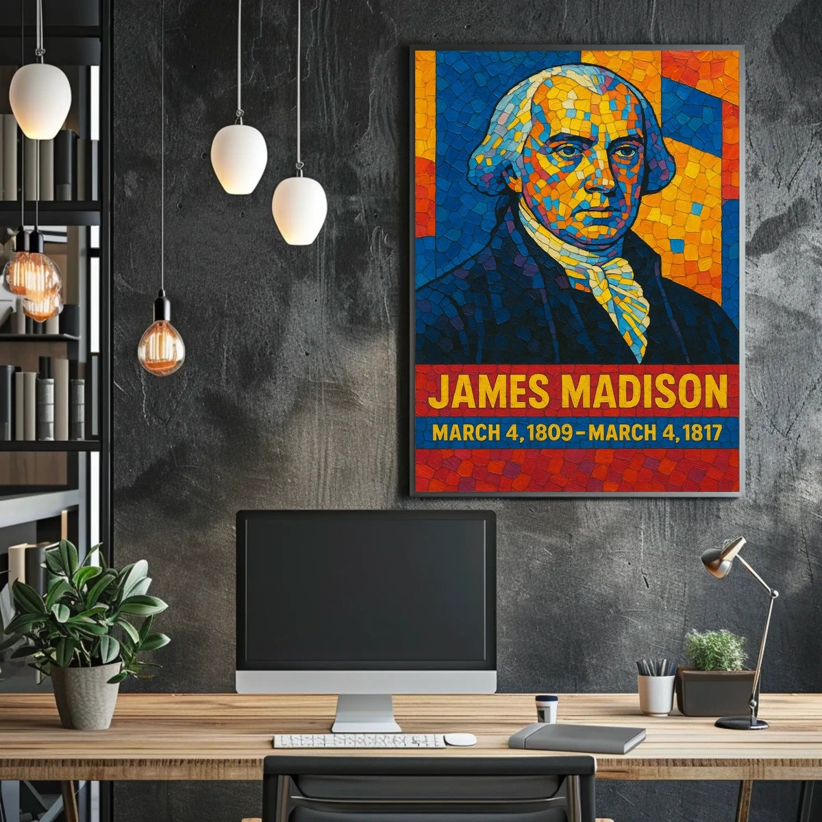 James Madison Presidential Term Poster