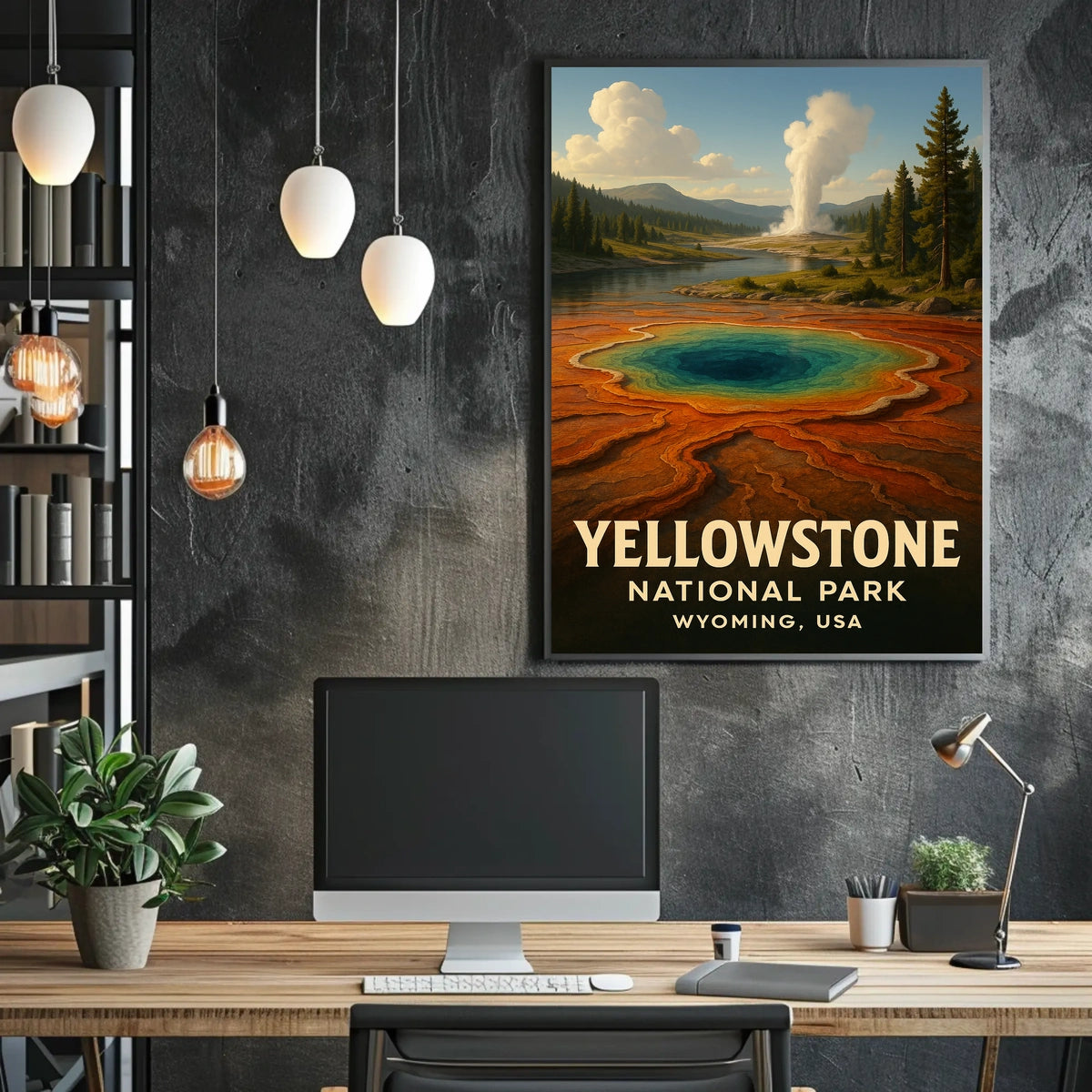 Yellowstone National Park Iconic Scenic Wilderness Inspired Nature Lovers Dream Poster