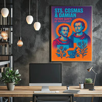 Sts. Cosmas Damian Patron Saints of Physicians Poster