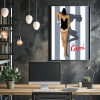 Capri Chic Summer Glamour Travel Poster PosterGoat