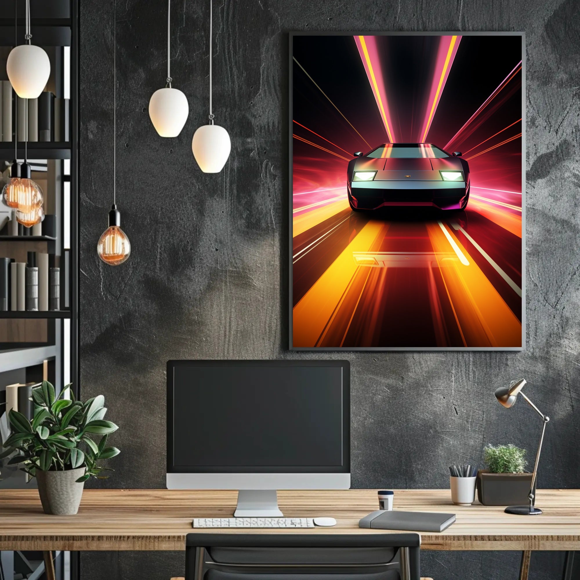 Futuristic Speed Poster PosterGoat