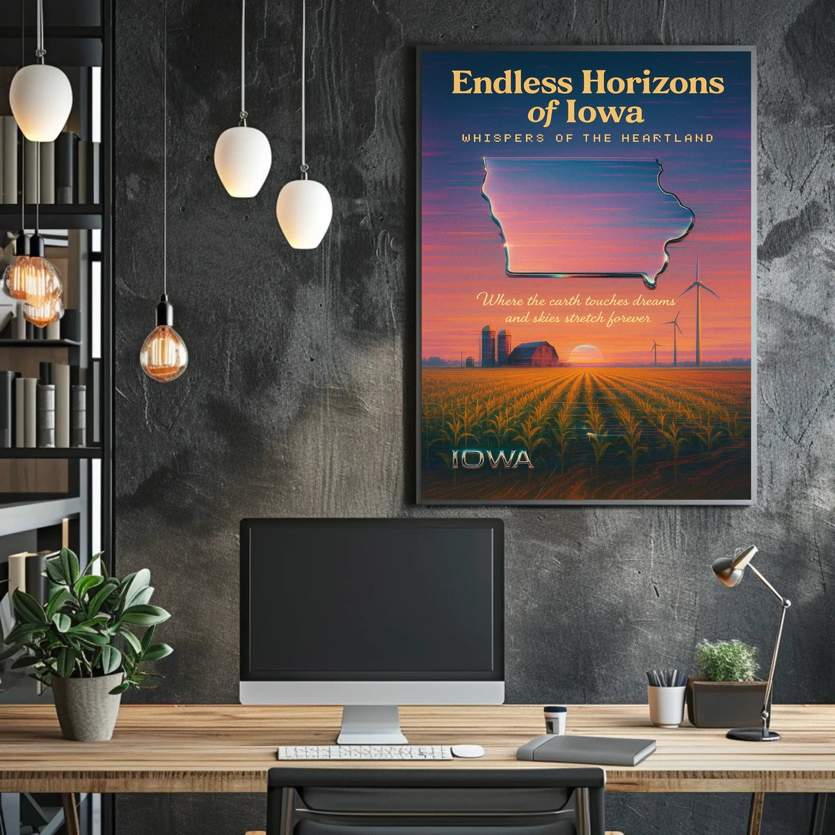 Endless Horizons of Iowa Poster