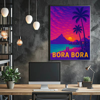 Bora Bora Tropical Paradise Escape Travel Poster PosterGoat