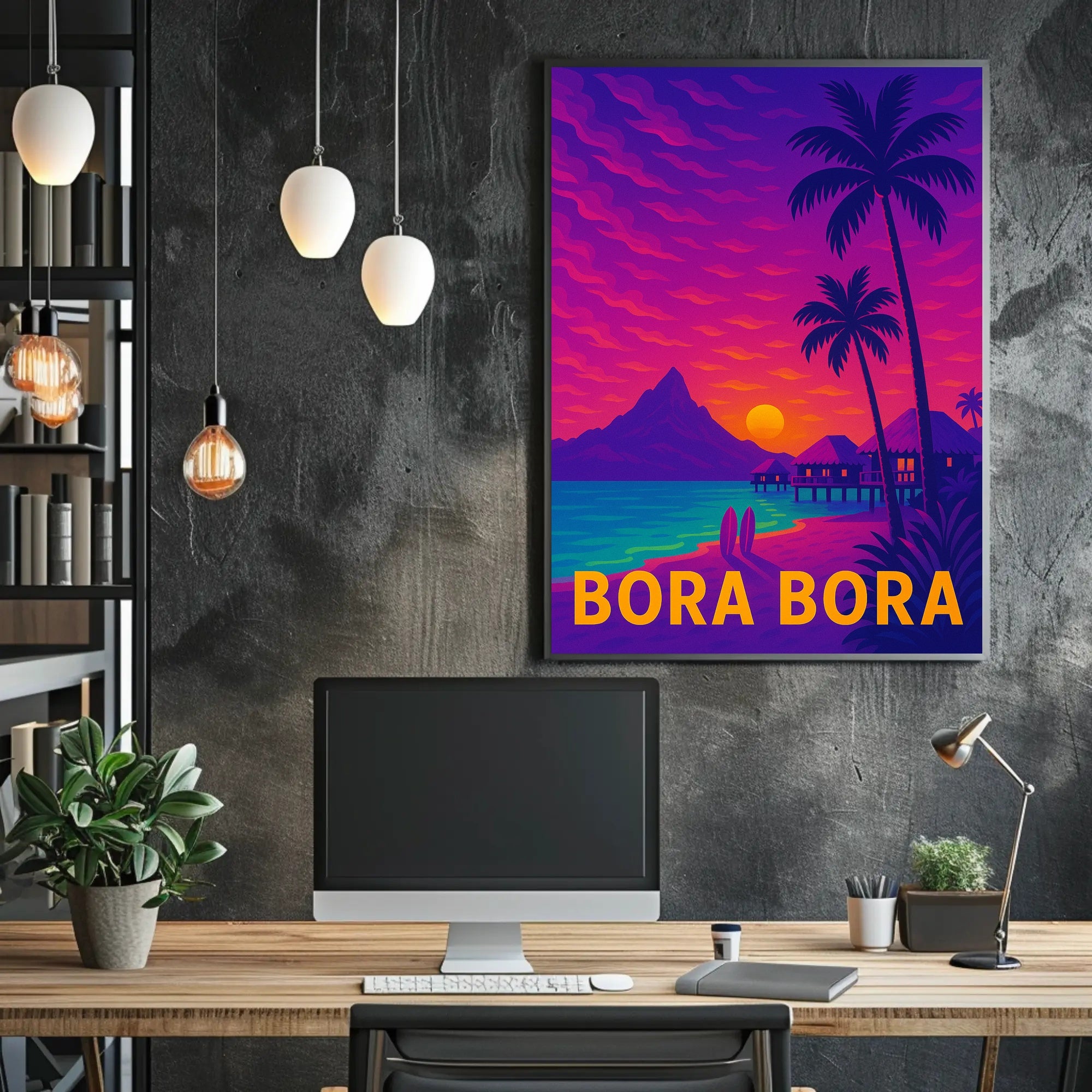Bora Bora Tropical Paradise Escape Travel Poster PosterGoat