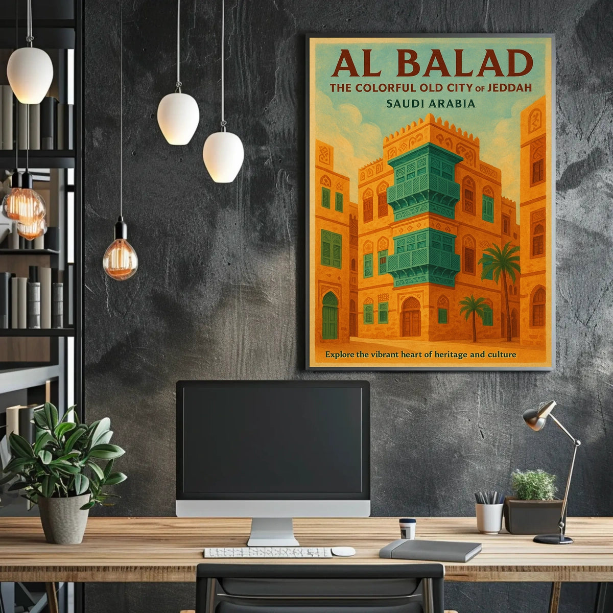 Al Balad The Colorful Old City Of Poster
