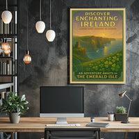 Ireland's Enchanting Cliffs Travel Poster