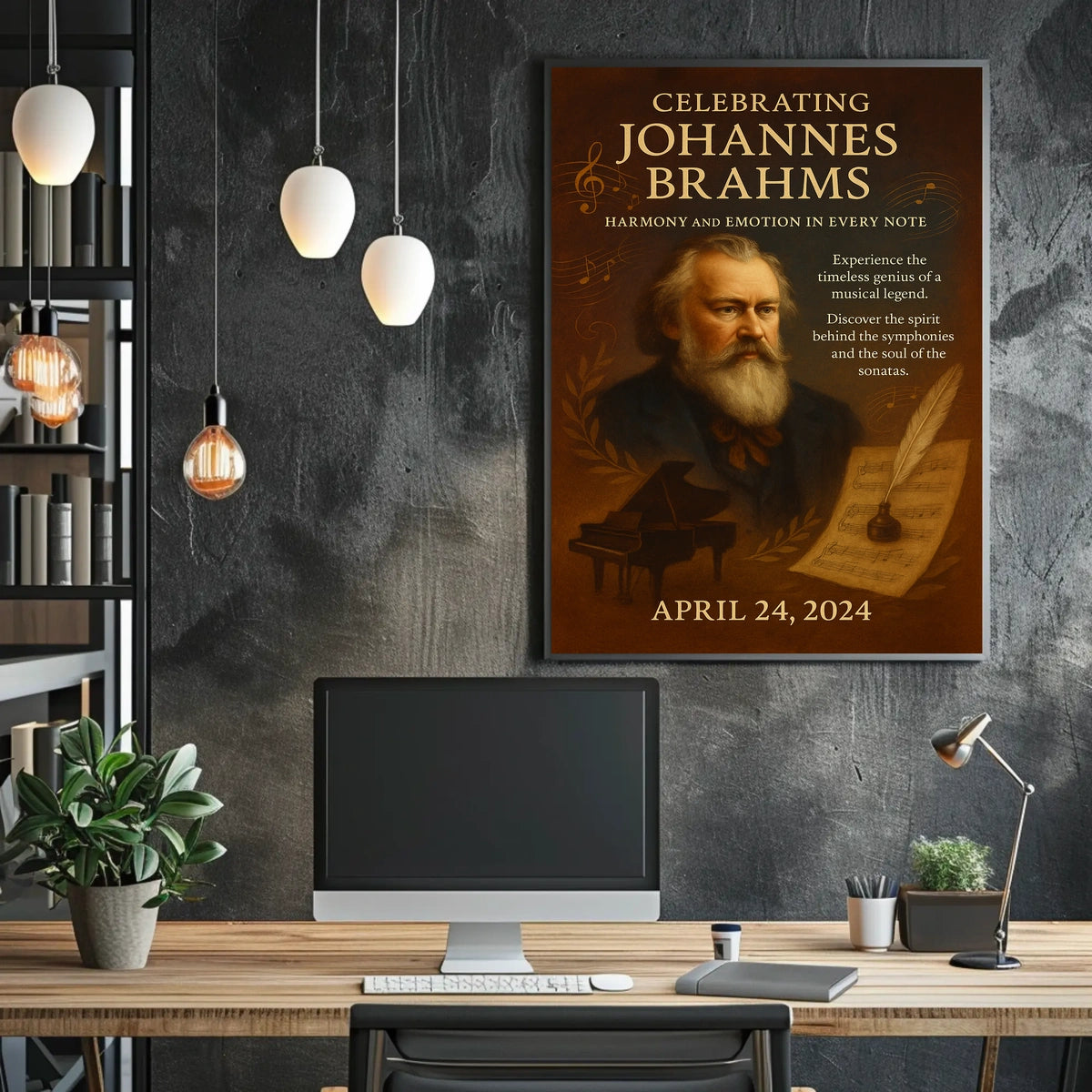 Celebrating Johannes Brahms Poster