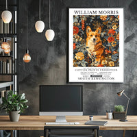 Elegantly Crafted Corgi Design: Abstract or Artistic Poster