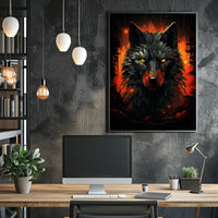 The Fiery Wolf Poster