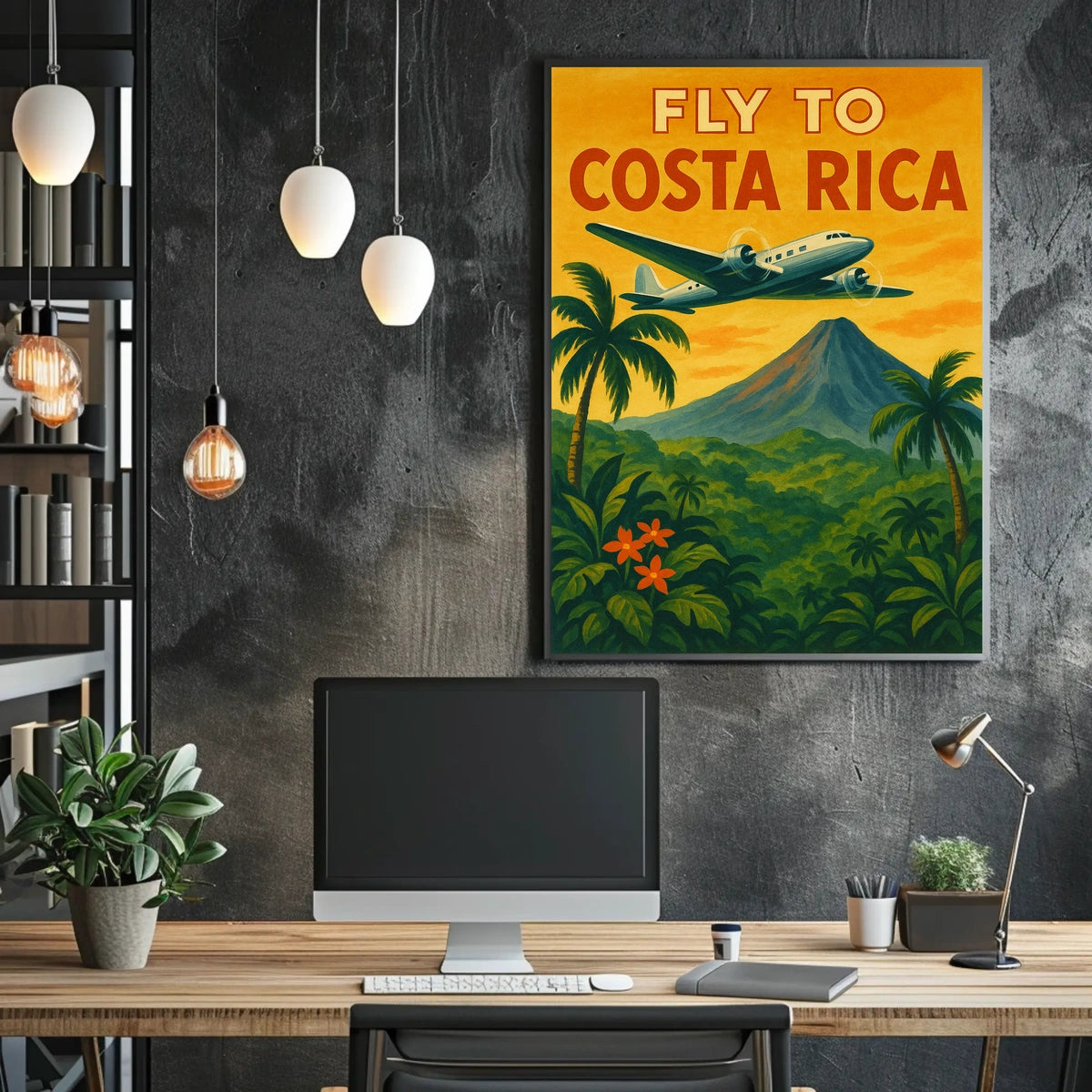 Fly to Costa Rica Poster