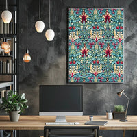 Victorian Floral Elegance: Abstract or Artistic Poster