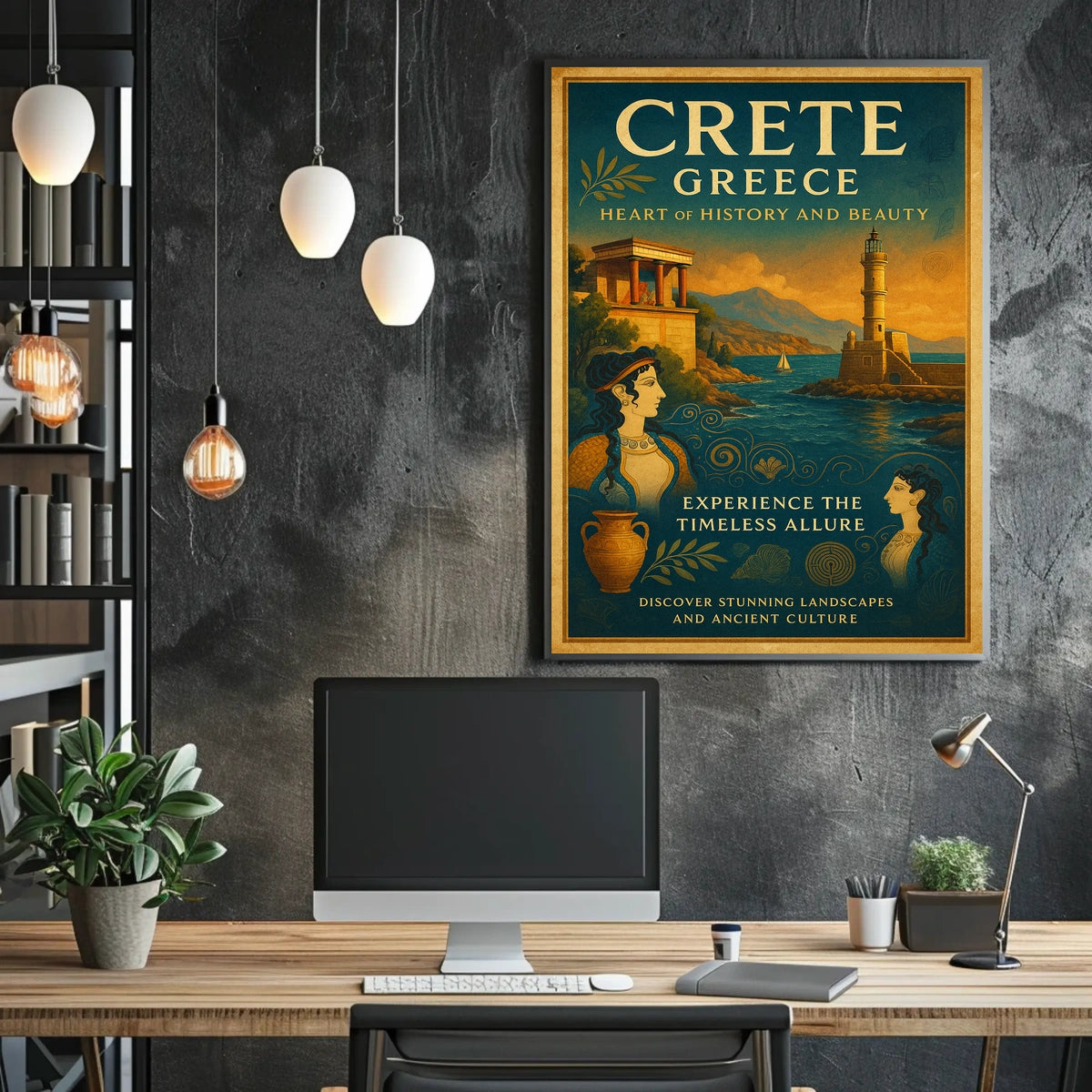 Crete, Greece Heart of History and Beauty Poster
