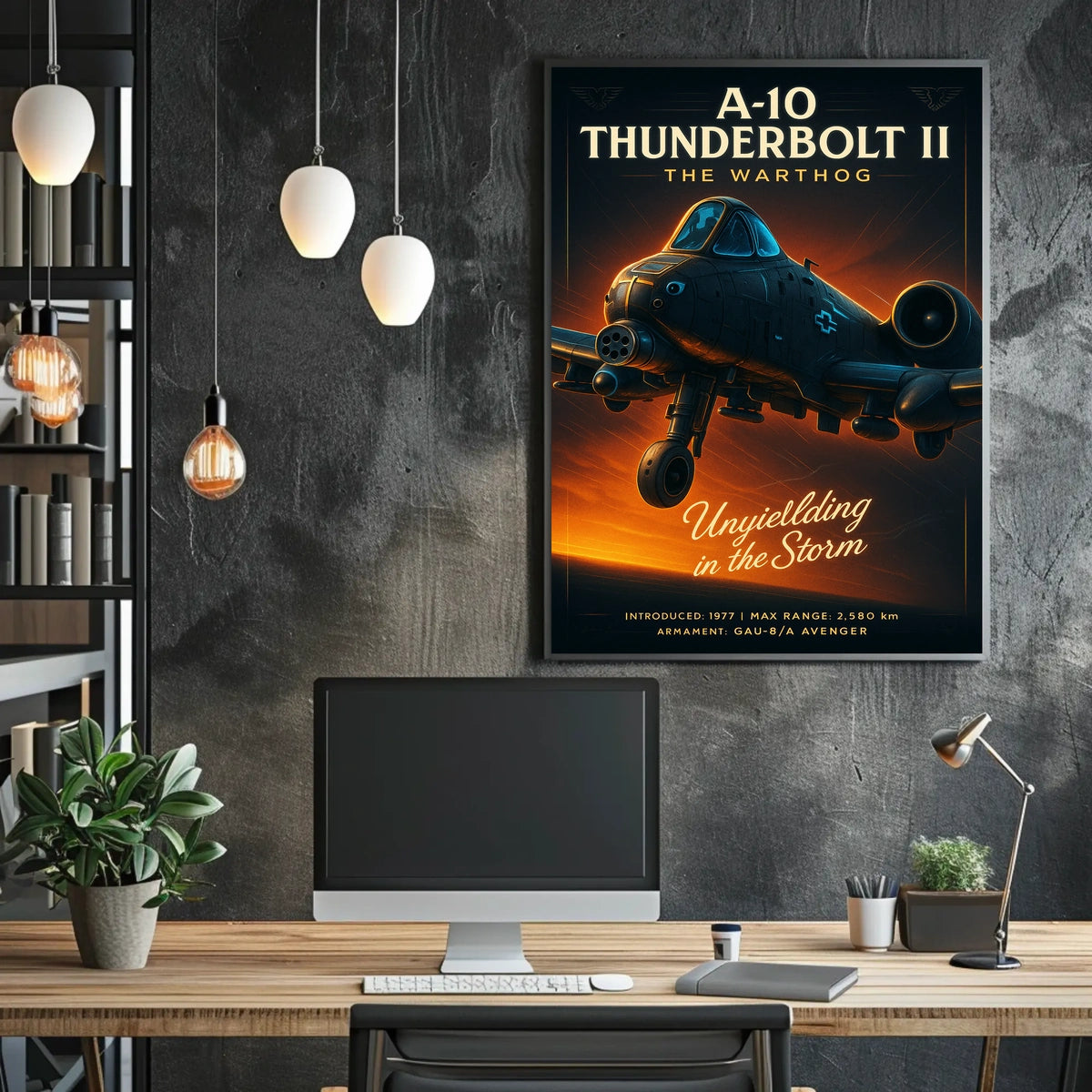 A-10 Thunderbolt II: Unyielding in the Storm Military Poster