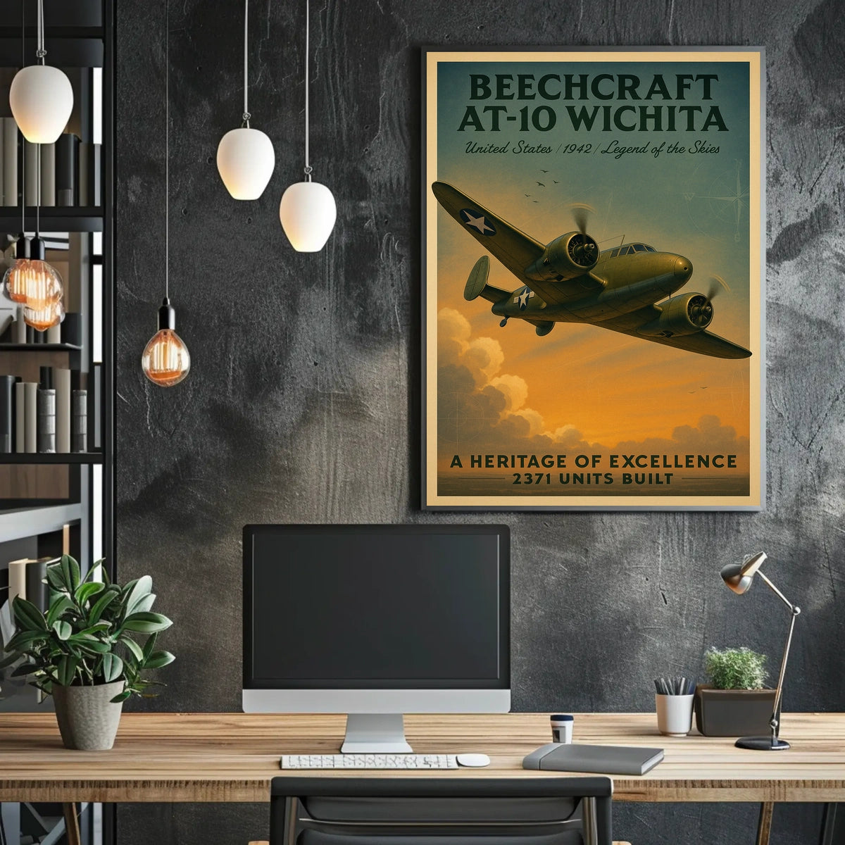 Beechcraft At-10 Wichita Legend Of The Poster