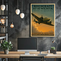 Beechcraft At-10 Wichita Legend Of The Poster