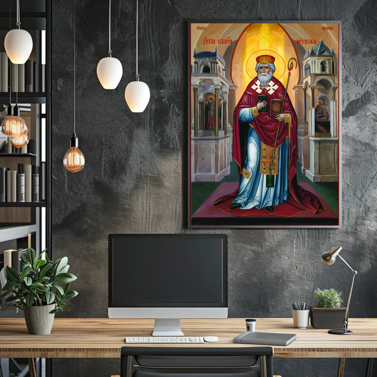 Iconic Religious Figure Poster