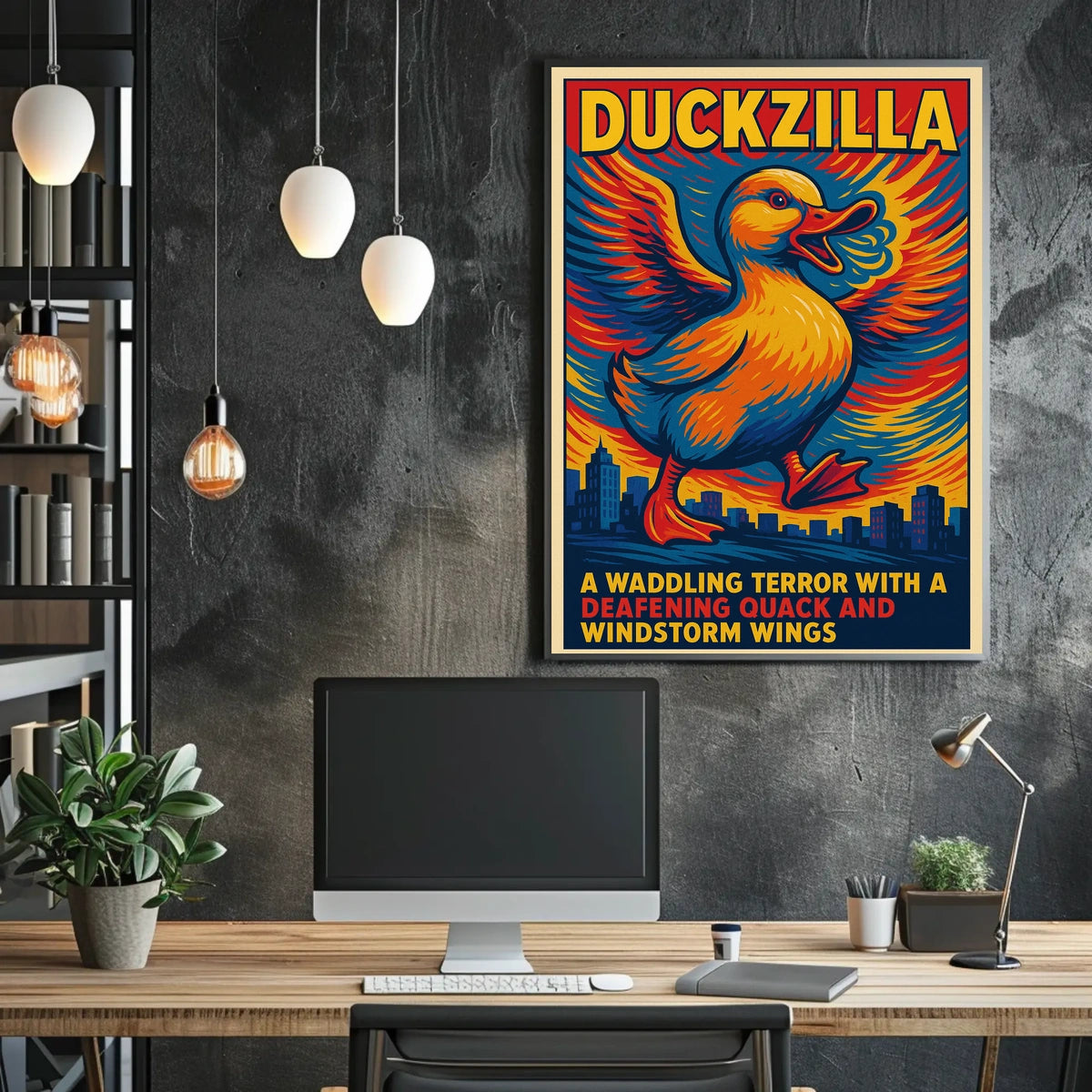 Duckzilla A Waddling Terror Poster