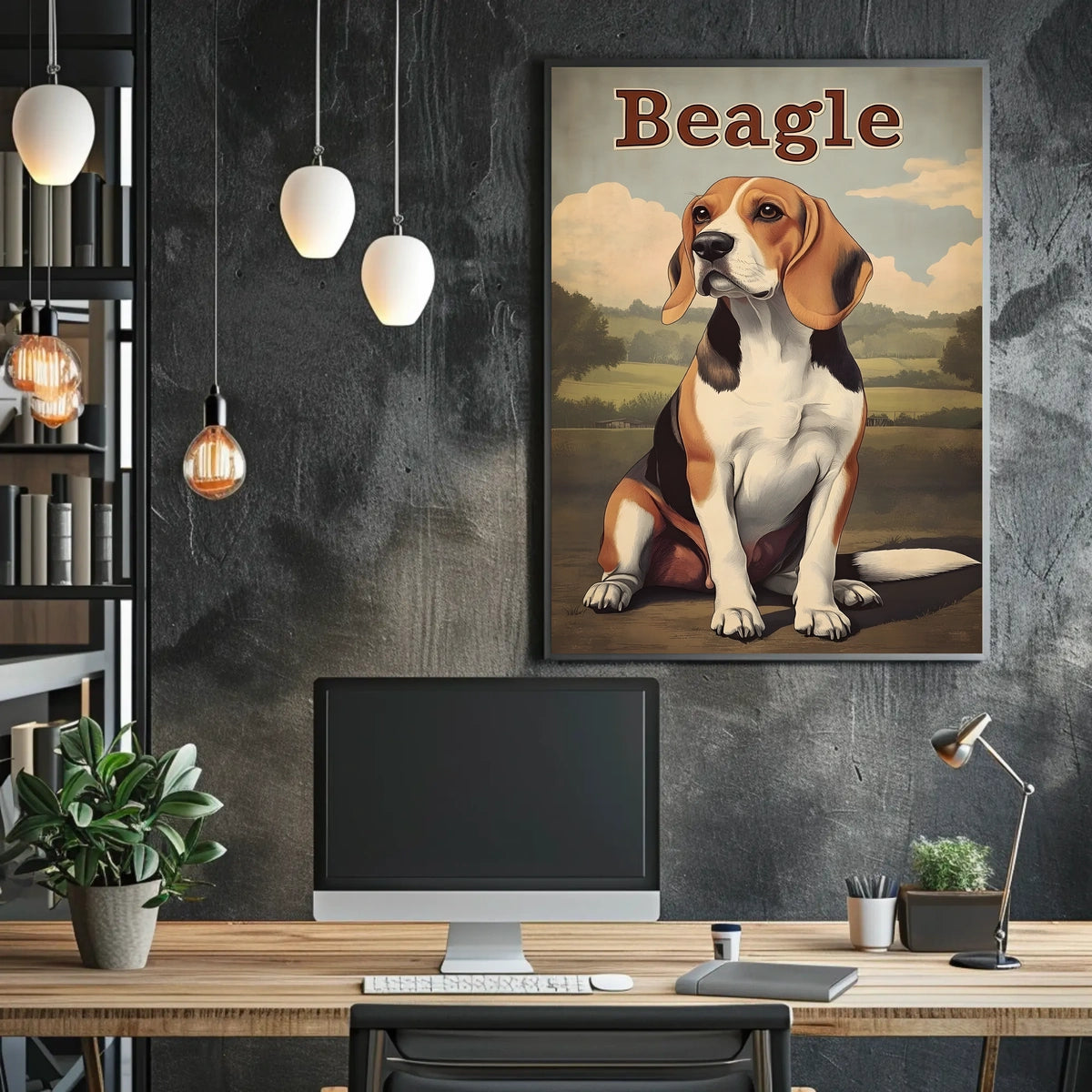 Beagle Portrait Poster