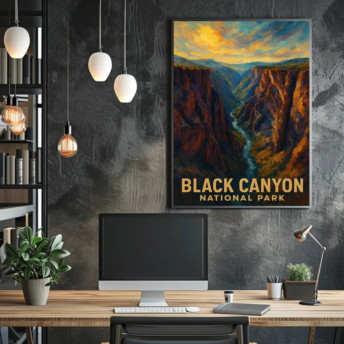 Black Canyon National Park Poster Museum Quality Art Print