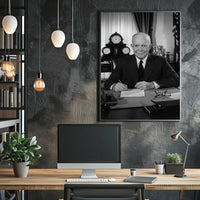 Presidential Portrait in the Oval Office – Dwight D. Eisenhower Poster