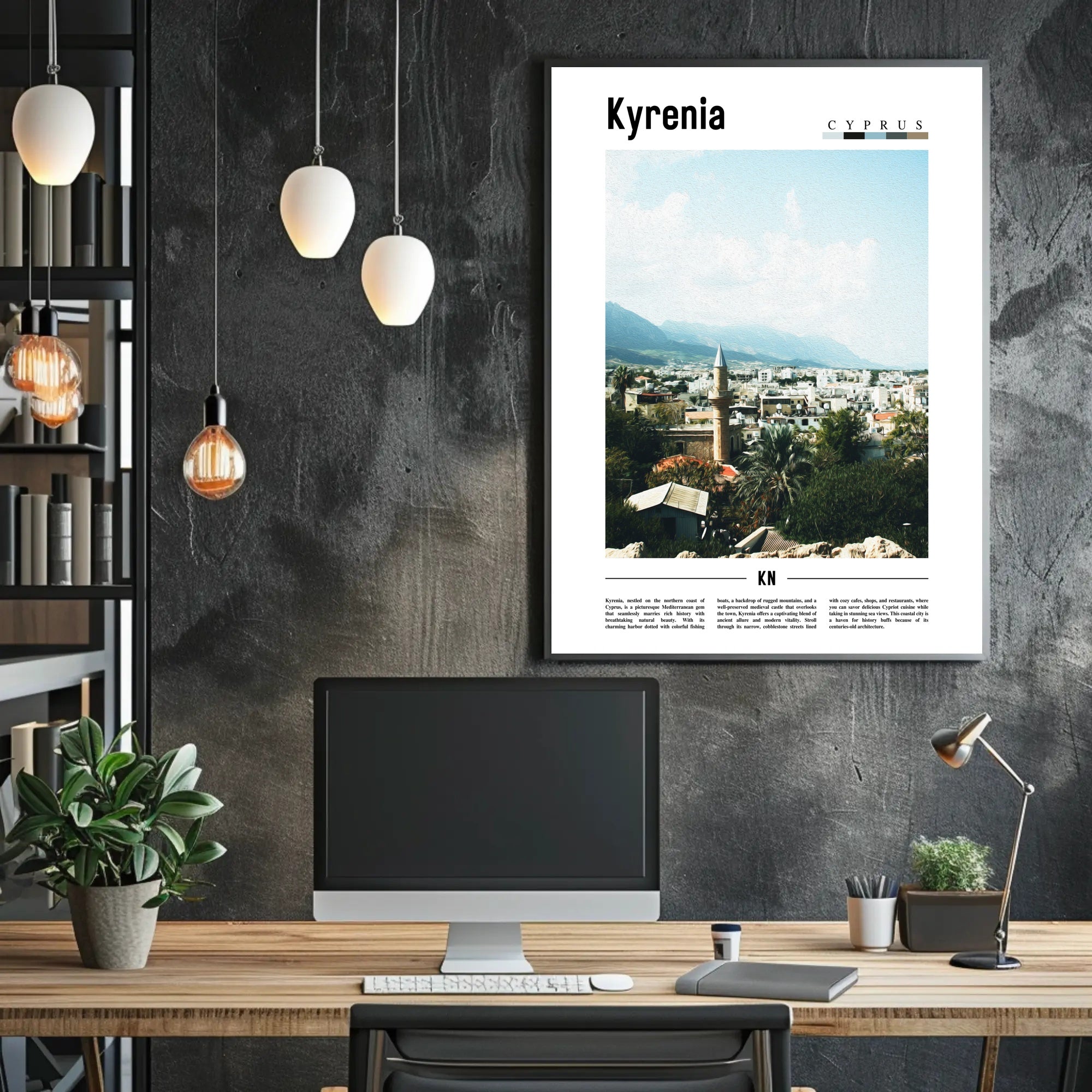 Kyrenia Mediterranean Escape Travel Poster PosterGoat