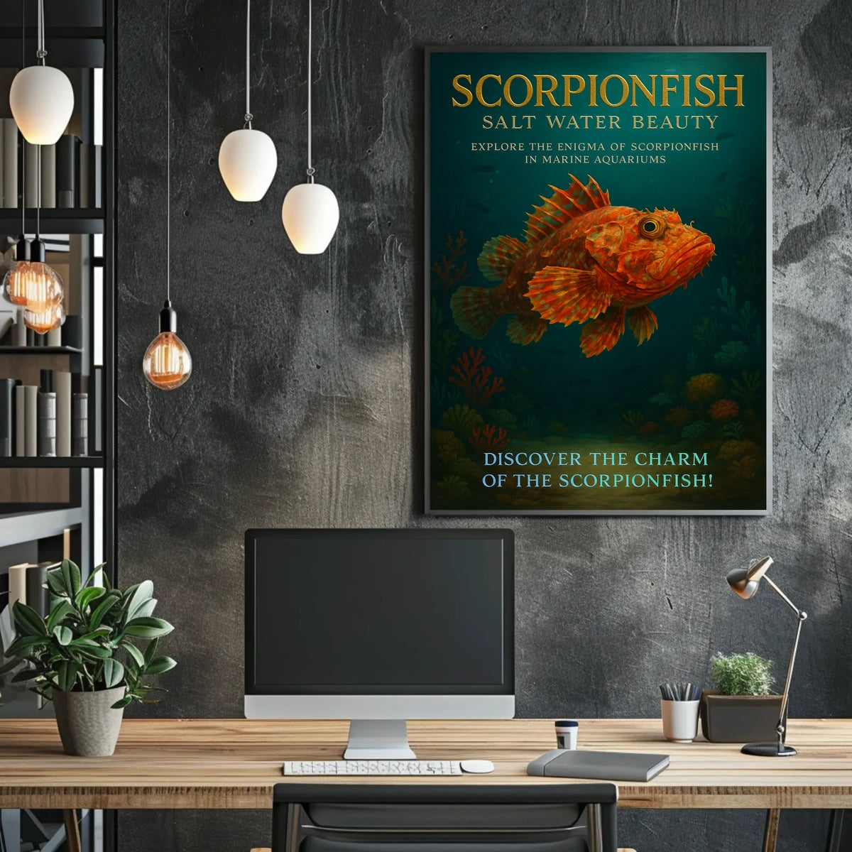 Scorpionfish Salt Water Beauty Poster