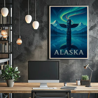 Alaska Land of the Northern Lights Poster