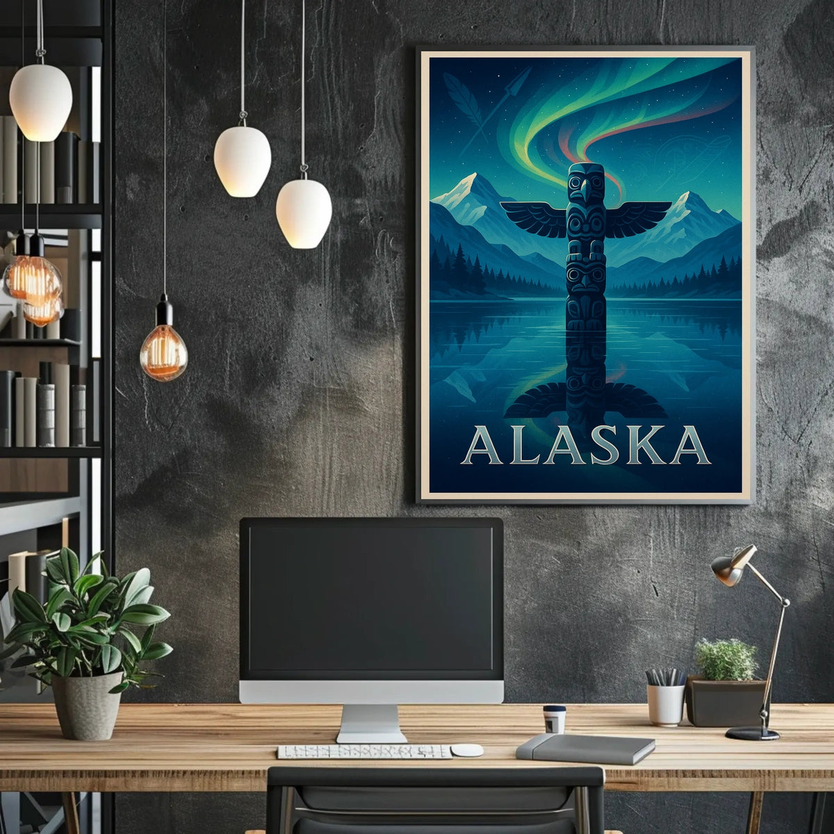 Alaska Land of the Northern Lights Poster