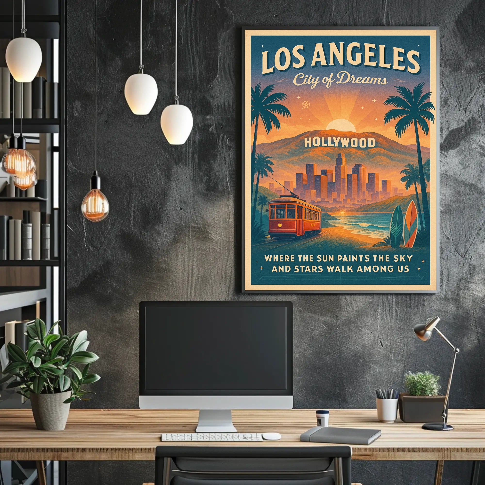Los Angeles Dreamscape Travel Poster