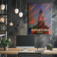 Biddeford Maine Scenic Realism Wanderlust Poster